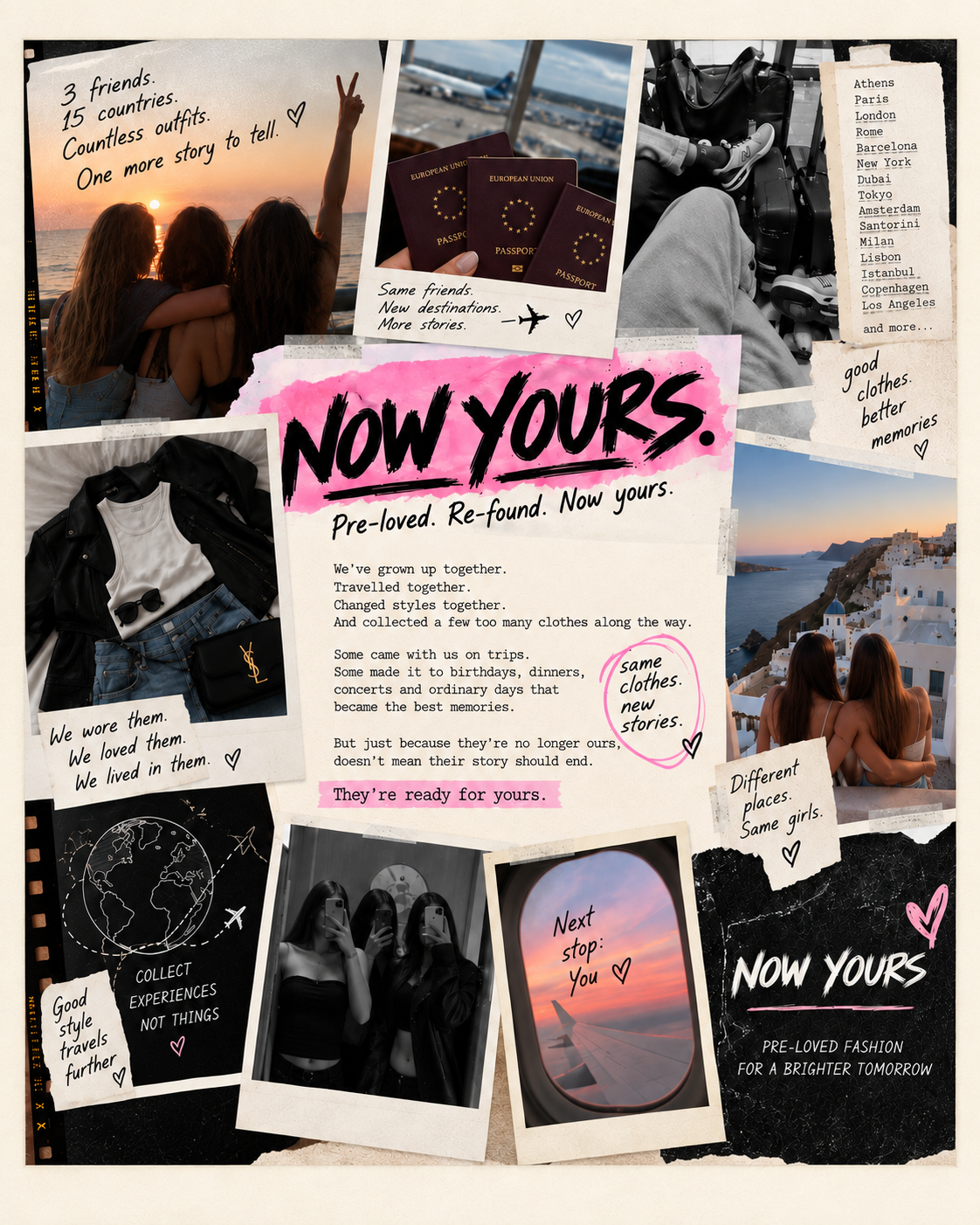 NOW YOURS. brand story artwork